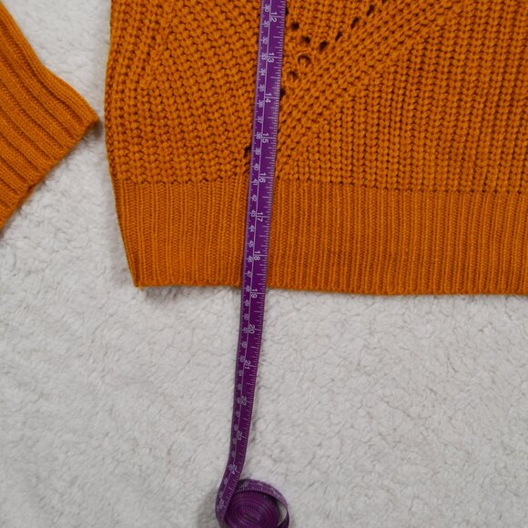 Dolls Kill orange sweater textured knit with corseted back detail L - Picture 3 of 9